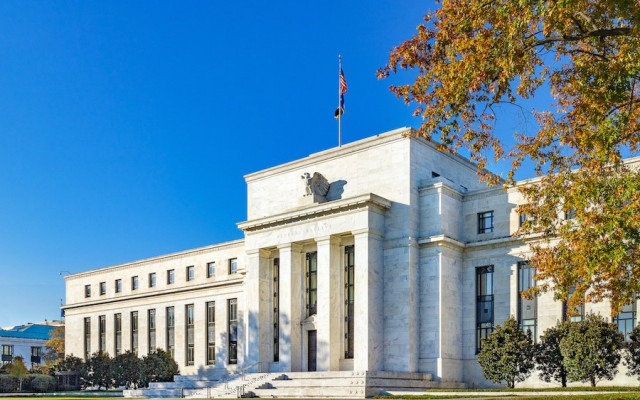 Slika stavbe ameriske centralne banke na sedezu 05022023