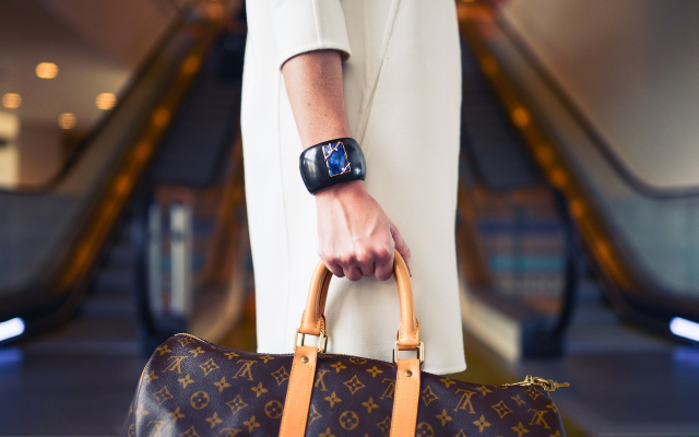 Zenska roka ki drzi louisvuitton torbo 13.4.2025