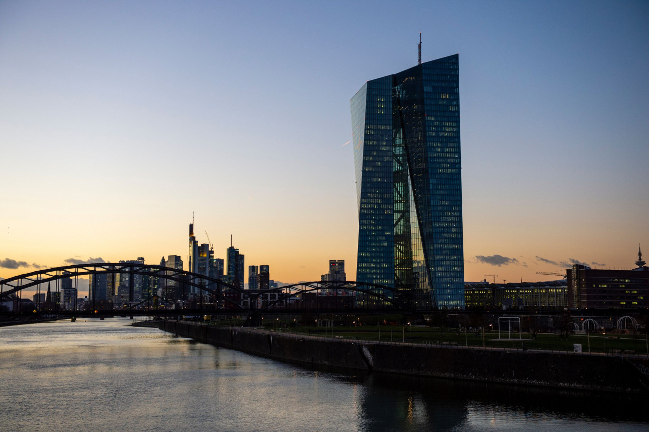 Slika sedeza evropske centralne banke v Frankfurtu 8.10.2023